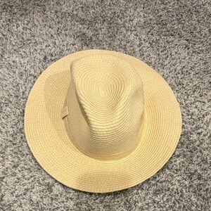 Elegant Tan Wide-Brim Hat
